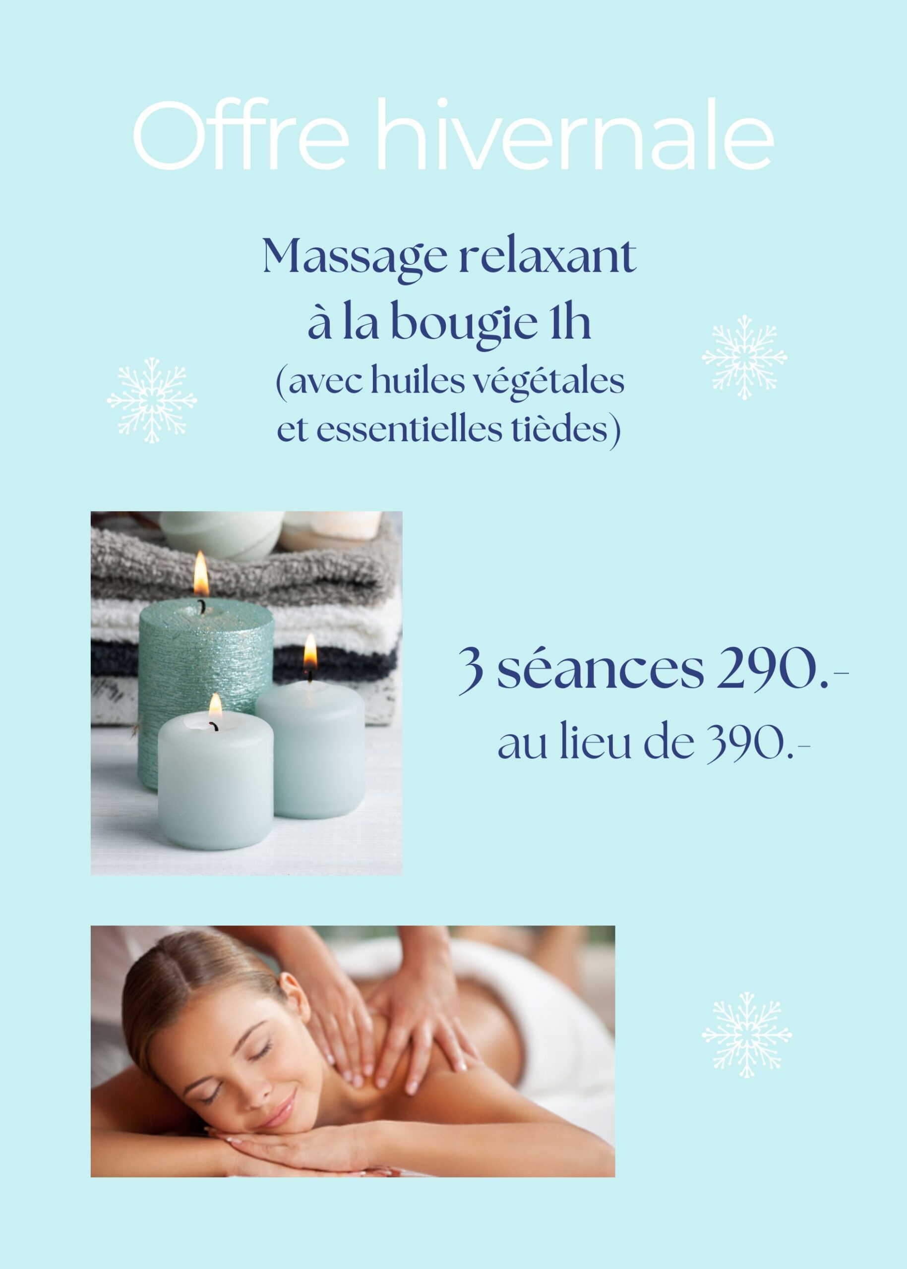 Institut l'Oasis des Sens à Sion - Offre hivernale
